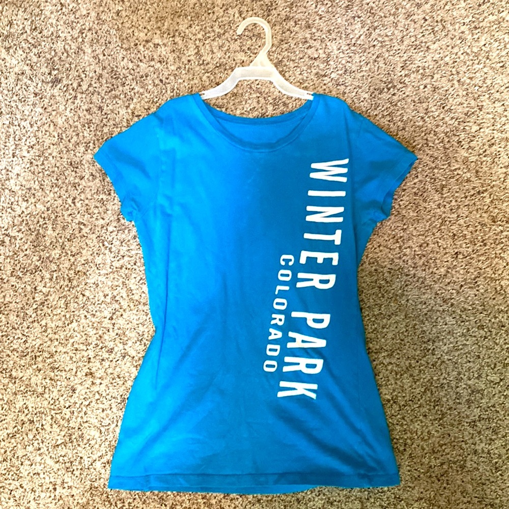 Blue winter park Colorado shirt